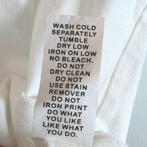 Life is Good VTG Cat Crusher Shirt Womens Short Sleeve Sz Medium White Cotton - Picture 8 of 11